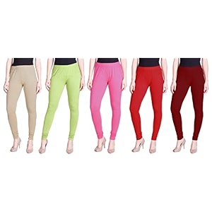 lyra pack of 3 women full length churidar leggings
