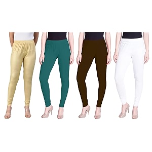 lyra pack of 3 women full length churidar leggings