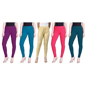 lyra pack of 3 women full length churidar leggings