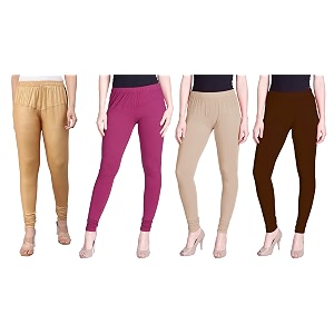 lyra pack of 3 women full length churidar leggings