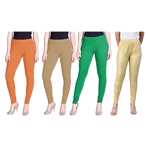 lyra pack of 3 women full length churidar leggings