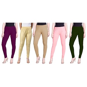 lyra pack of 3 women full length churidar leggings