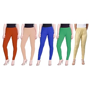 lyra pack of 3 women full length churidar leggings