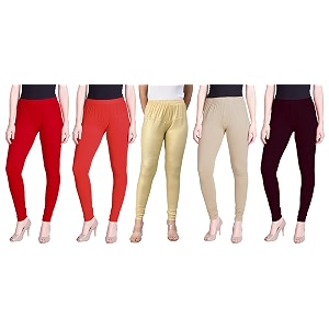 lyra pack of 3 women full length churidar leggings