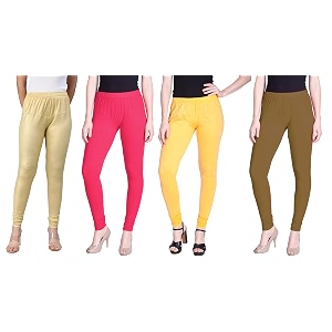 lyra pack of 3 women full length churidar leggings