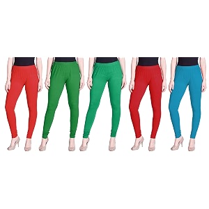 lyra pack of 3 women full length churidar leggings