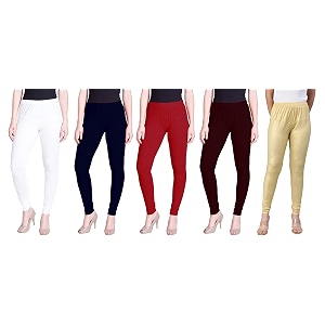 lyra pack of 3 women full length churidar leggings