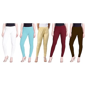 lyra pack of 3 women full length churidar leggings