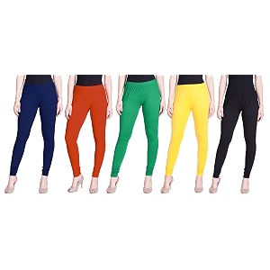 lyra pack of 3 women full length churidar leggings