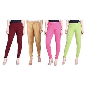lyra pack of 3 women full length churidar leggings
