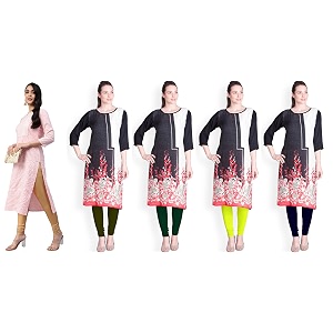lyra pack of 3 women full length churidar leggings