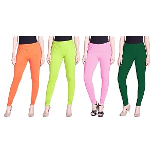 lyra pack of 3 women full length churidar leggings