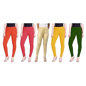 lyra pack of 3 women full length churidar leggings