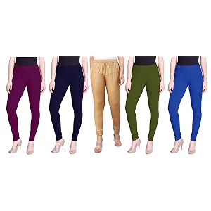 lyra pack of 3 women full length churidar leggings