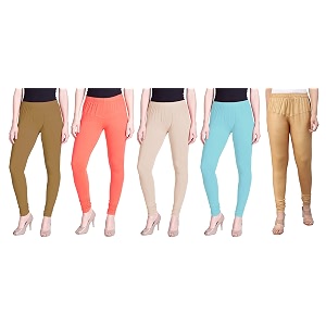 lyra pack of 3 women full length churidar leggings