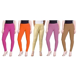 lyra pack of 3 women full length churidar leggings