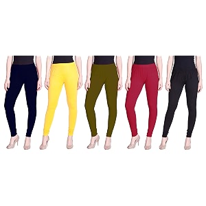 lyra pack of 3 women full length churidar leggings