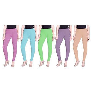 lyra pack of 3 women full length churidar leggings