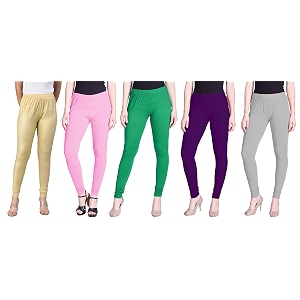 lyra pack of 3 women full length churidar leggings
