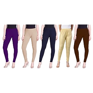 lyra pack of 3 women full length churidar leggings