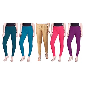 lyra pack of 3 women full length churidar leggings