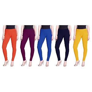 lyra pack of 3 women full length churidar leggings