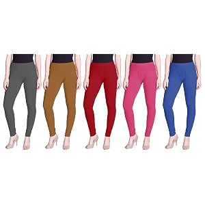 lyra pack of 3 women full length churidar leggings