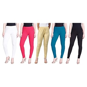 lyra pack of 3 women full length churidar leggings