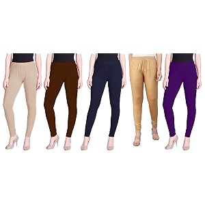lyra pack of 3 women full length churidar leggings