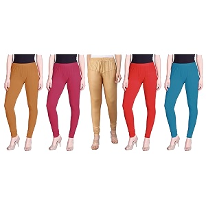 lyra pack of 3 women full length churidar leggings