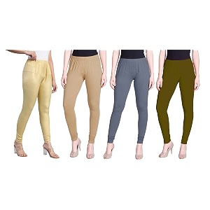 lyra pack of 3 women full length churidar leggings