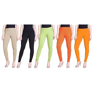 lyra pack of 3 women full length churidar leggings
