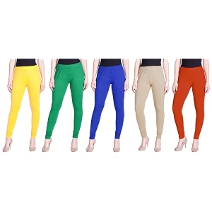 lyra pack of 3 women full length churidar leggings