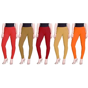 lyra pack of 3 women full length churidar leggings