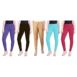 lyra pack of 3 women full length churidar leggings