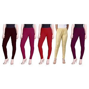lyra pack of 3 women full length churidar leggings
