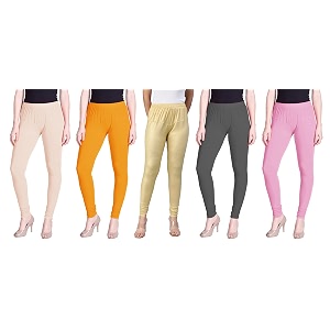 lyra pack of 3 women full length churidar leggings