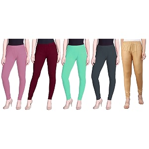 lyra pack of 3 women full length churidar leggings