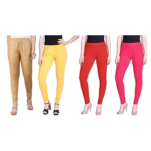 lyra pack of 3 women full length churidar leggings