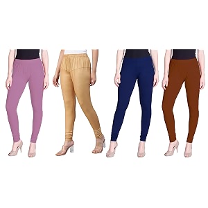 lyra pack of 3 women full length churidar leggings