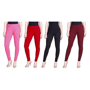 lyra pack of 3 women full length churidar leggings