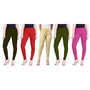 lyra pack of 3 women full length churidar leggings