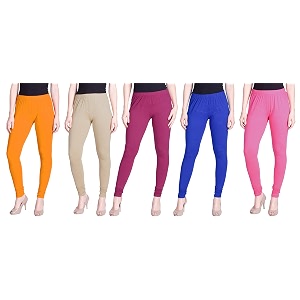 lyra pack of 3 women full length churidar leggings