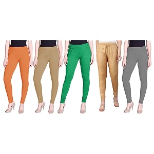 lyra pack of 3 women full length churidar leggings