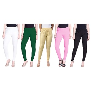 lyra pack of 3 women full length churidar leggings