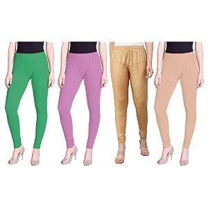 lyra pack of 3 women full length churidar leggings