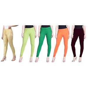 lyra pack of 3 women full length churidar leggings