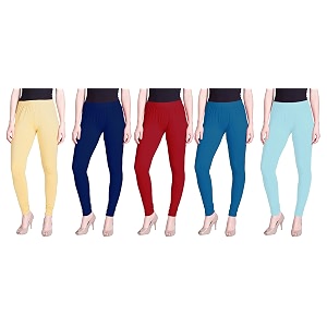 lyra pack of 3 women full length churidar leggings