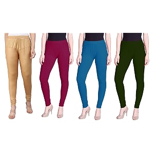 lyra pack of 3 women full length churidar leggings