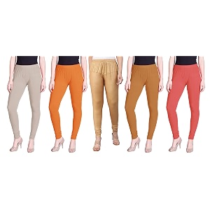 lyra pack of 3 women full length churidar leggings